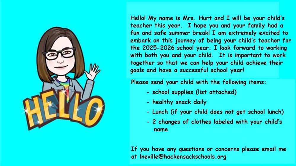 Welcome Letter